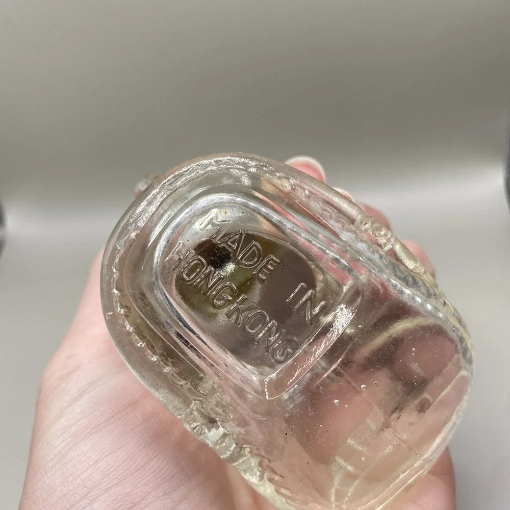 Vintage Miniature Glass Oil Lamp Boot Made in Hong Kong